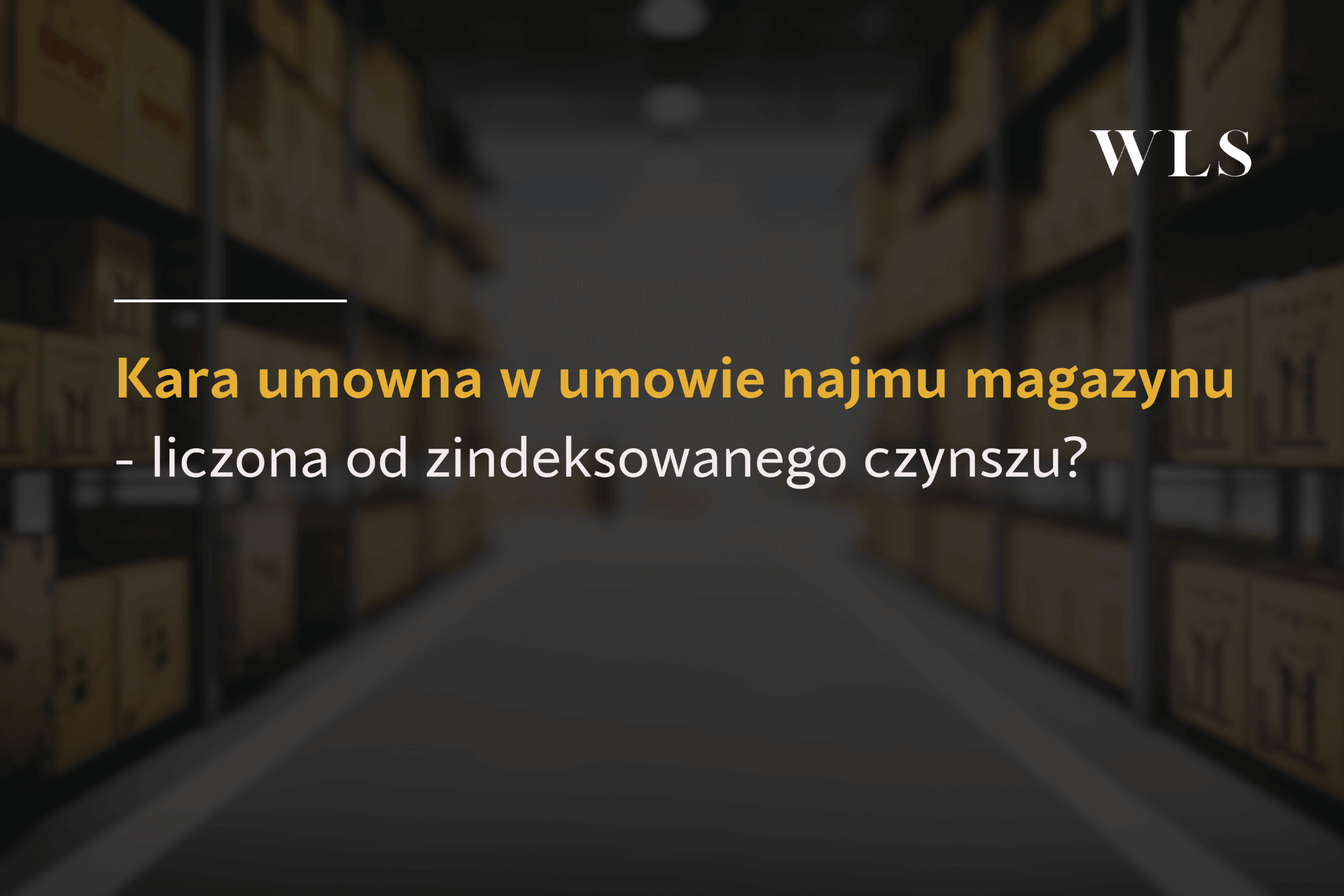okładka artykułu blogowego o karze umownej w umowie najmu magazynu i indeksacji czynszu